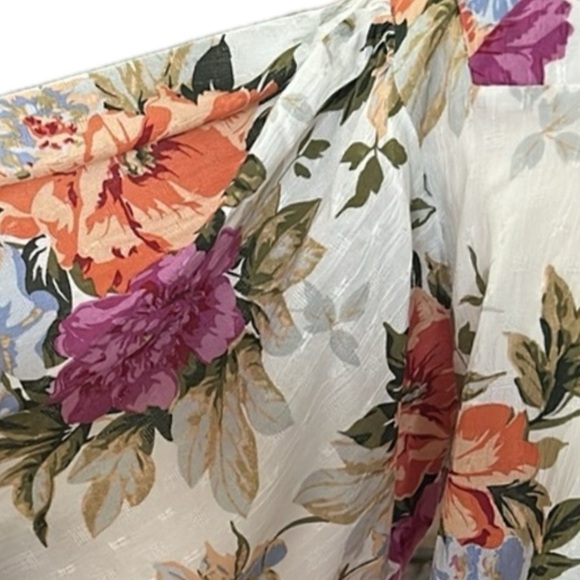 Rachel Rachel Roy Floral Button Front Blouse Size M - Picture 4 of 7